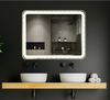 ZHUOTAI LED Bathroom Mirror, Lighted Bathroom Mirror with Lights, 900 X 700, LED Vanity Mirror, Wall Mounted Anti-Fog Dimmable Frontlit And Back Makeup Mirror, IP54, 6000K(Horizontal/Vertical)