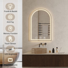 Oval LED Bathroom Mirrors with Lights 24"x36"Arched Mirror for Wall,Anti-Fog,LED Mirrors with Front Light And Backlit, Memory Function for Vanity,Bathroom, Entryway, Living Room