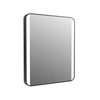 Left and Right Frontlit Mirror with Black Frame, Smart Led Vanity Mirrors, Dimmable, Anti-Fog, Memory, Tempered Glass, Horizontal/Vertical