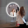 Round LED Bathroom Mirror, 3 Colors Light Dimmable Wall Mounted LED Mirror, Bathroom Mirror with Lights, Anti-Fog Backlit Lighted Round LED Mirror for Bathroom