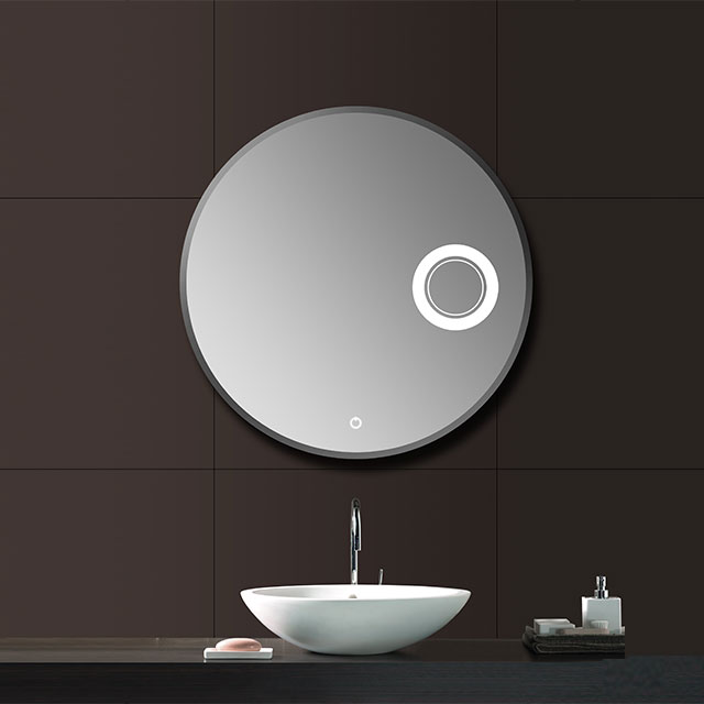 ZHUOTAI 750x750mm LED Mirror for Bathroom, Lighted Vanity Mirror for Wall, Dimmable, Anti-Fog, Shatter-Proof, ETL Listed 