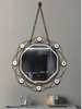  ZHUOTAI Black Framed Vanity Mirror, Metal Decorated LED Mirror Illuminated Dimmable Anti Fog IP44 Waterproof Bathroom Wall Mounted Blacklit Mirror with Lights