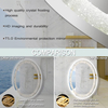 Crystal Oval Vanity Mirror with Lights 20 X 30 Inch Crystal Oval Lighted Mirror for Bathroom Wall Light Up LED Ovals Mirrors with Diamond Front Light Smart Memory 3 Color Dimmable Anti-Fog