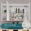 Medicine Cabinet with Mirror And LED Light, Wall Mounted Bathroom Mirror with Storage, 2 Doors Bathroom Wall Cabinet, Memory Dimmable 3 Color Temp, Adjustable Shelves, 39.4''x23.6''