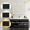 LED Medicine Cabinet Mirror with Lights & Outlet for Bathroom - Dimmable Anti-Fog, Built-in Digital Clock, Dual USB Charging Ports, Recessed/Surface Mount (36x30 Inch)
