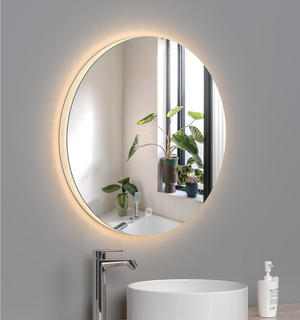 Luxury Acrylic bathroom mirror, Backlit mirror with Ambient Glow, Smart Led Vanity Mirrors, Dimmable, Anti-Fog, Memory, Tempered Glass, Horizontal/Vertical
