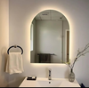 Arch Lighted Bathroom Mirror, Backlit Vanity Bathroom Mirror with Lights, Wall Mounted Mirrors with 3 Color Shatterproof Arch Smart Fog-Free Mirror