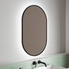 Oblong LED Bathroom Mirror with metal frame, Lighted Wall Mounted Vanity Mirror, Anti-Fog IP65 Waterproof Smart Mirror, Memory Function,3000-6000K(Horizontal Or Vertical)