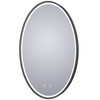 Black Frame LED Bathroom Mirror, Backlit And Frontlit,Touch Button,Stepless Dimmable Wall Mirrors with Anti-Fog, Shatter-Proof, Memory, 3 Colors, LED Mirror for Bathroom