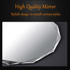 ZHUOTAI Single Beveled Edge Frameless Wall Mount Bathroom Vanity Mirror, 600 X 900mm |Silver|