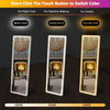 64"x 21" Full Length Mirror with LED Lights Floor Stand Free Standing Leaning Led Fulll Body Mirror, White