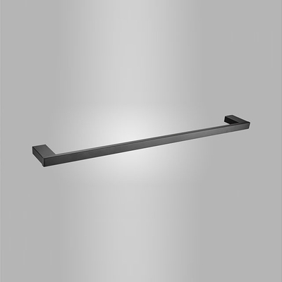 Made in China Black SUS 304 Stainless Steel Bathroom Single Towel Rail in Matte Black Finish