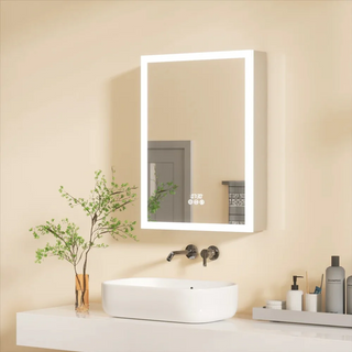 LED Bathroom Mirror Cabinet- Smart Storage & Digital Display