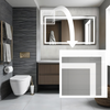 Big LED Bathroom Mirror, Anti-Fog, Dimmable, Backlit + Front Lit, Lighted Bathroom Vanity Mirror, Memory Function, Tempered Glass