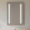 Bathroom Mirror with Frontlit Left and Right , Smart Led Vanity Mirrors, Dimmable, Anti-Fog, Memory, Tempered Glass, Horizontal/Vertical