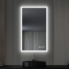 LED Bathroom Mirror - 21"x36" | Wall Mounted Lighted Vanity Mirror with Antifog, 3 Color Dimmer, Adjustable Color Temperature | Backlit Smart Bathroom LED Mirror | Makeup Mirror with Lights