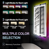 RGB LED Bathroom Mirror, 32x24 Inch Front And Backlit Lighted Vanity Mirror, Wall Mounted LED Mirror for Bathroom, Anti-Fog Dimmable 3 Colors CRI>90