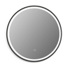 LED Bathroom Mirror with Black Framed Bathroom Vanity Mirror with Lights Large Lighted Mirror with Smart Touch 3 Colors Dimmable Anti-Fog Waterproof Wall Mounted