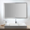 Acrylic Illuminated Bathroom Wall Mirror with Cool White LED Lights, Demister Pad & Touch Switch Operation - 80cm x 60cm 18F029