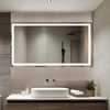 Big LED Bathroom Mirror, Anti-Fog, Dimmable, Backlit + Front Lit, Lighted Bathroom Vanity Mirror, Memory Function, Tempered Glass