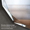 LED Mirror Bathroom Vanity Mirror, Horizontal/Vertical Wall Mounted LED Makeup Mirror with Lights, Beveled Frameless 500x700mm (Color : Vertical (White Light), Size : 600x800mm)