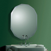 Oval Bathroom Wall Mirror Modern Stylish With Diamond Bevel 70cmx50cm 18M048