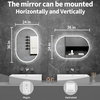 Bathroom Mirror 24"x36" LED Bathroom Mirror with Lights, Anti-Fog, Dimmable Oval Mirrors with Front Light And Backlit, Modern Farmhouse Wall Mounted Mirror for Decorative