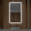 Halo Bathroom Mirror, Anti-Fog, Dimmable, Backlit + Front Lit, Lighted Vanity Mirror, Memory Function, Tempered Glass