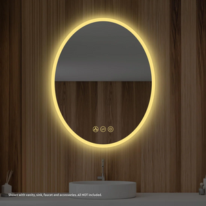 Oval LED Bathroom Mirror 28