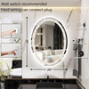 Crystal Oval Vanity Mirror with Lights 20 X 30 Inch Crystal Oval Lighted Mirror for Bathroom Wall Light Up LED Ovals Mirrors with Diamond Front Light Smart Memory 3 Color Dimmable Anti-Fog