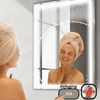 LED Bathroom Mirror with Lights, Anti-Fog, Dimmable, Backlit + Front Lit, Lighted Bathroom Vanity Mirror for Wall, Memory Function, Tempered Glass