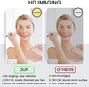 LED Mirror Bathroom Vanity Mirror, Horizontal/Vertical Wall Mounted LED Makeup Mirror with Lights, Beveled Frameless 500x700mm (Color : Vertical (White Light), Size : 600x800mm)