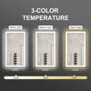 Lighted Mirrors with Black Frame, Smart Led Vanity Mirrors, Front And Backlit, Dimmable, Anti-Fog, Memory, Shatterproof, Horizontal/Vertical