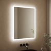 Halo Bathroom Mirror, Anti-Fog, Dimmable, Backlit + Front Lit, Lighted Vanity Mirror, Memory Function, Tempered Glass