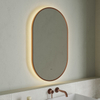 Oblong LED Bathroom Mirror with metal frame, Lighted Wall Mounted Vanity Mirror, Anti-Fog IP65 Waterproof Smart Mirror, Memory Function,3000-6000K(Horizontal Or Vertical)