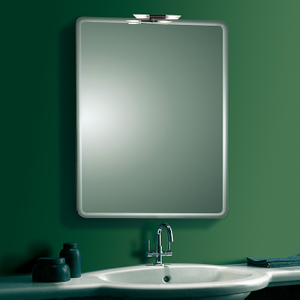 ENGRAVING LINE SURROUNDED BATHROOM WALL MIRROR WITH LIGHT 18M060 70cmx50cm