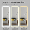 ZHUOTAI Full Length Mirror with Lights, Vanity Body Mirror LED Mirror Wall Mounted Mirror Intelligent Human Body Induction Mirrors Big Size Rounded Corners for Bedroom Living Room Dressing Room