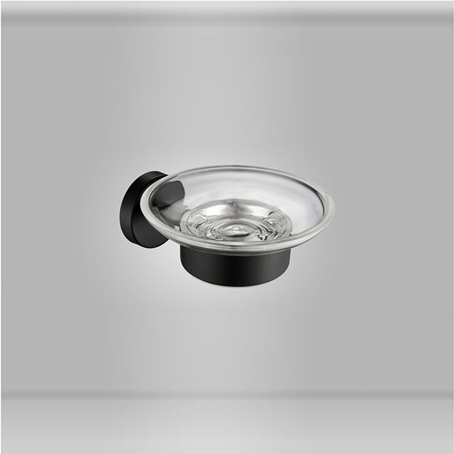  Black Soap Dish for Shower Glass Soap Holder Saver Wall Mounted Stainless Steel Sponge Holder for Bathroom & Kitchen Chrome